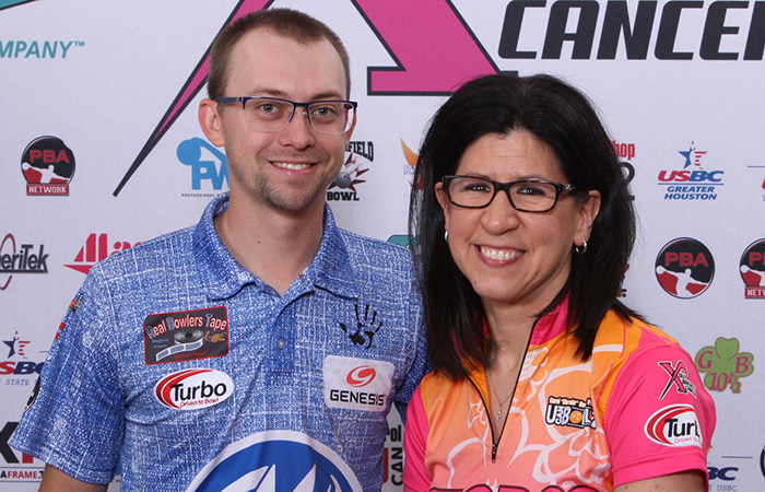 Liz Johnson and EJ Tackett win the 2018 PBA/PWBA Striking Against Breast Cancer Mixed Doubles